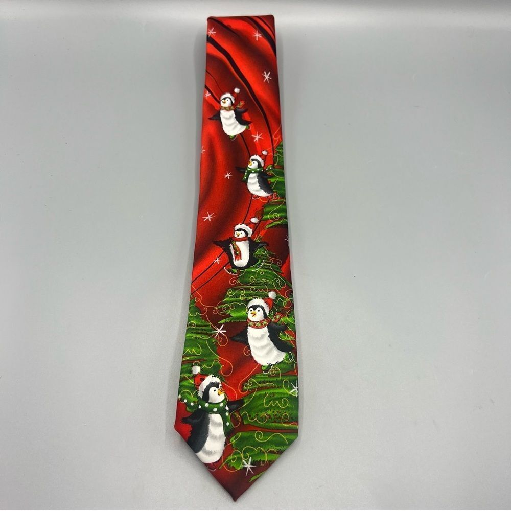 Jerry Garcia Men’s Another Butterfly Holiday Penguin Neck Tie Collection 76
